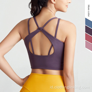 Workout Running Yoga Tank Tops untuk wanita